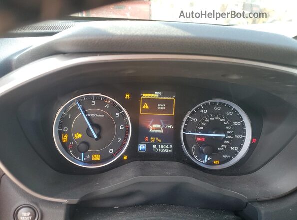 4S4WMARD2K3464723 2019 SUBARU ASCENT White Widok zestawu wskaźników
