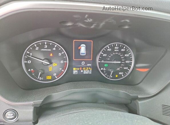 4S4WMAUD9S3438756 2025 SUBARU ASCENT Green Вид щитка приладів