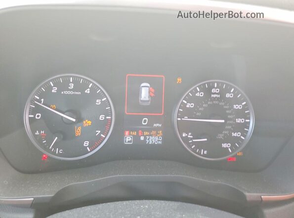 4S4WMAUDXS3435574 2025 SUBARU ASCENT Белый Вид щитка приборов