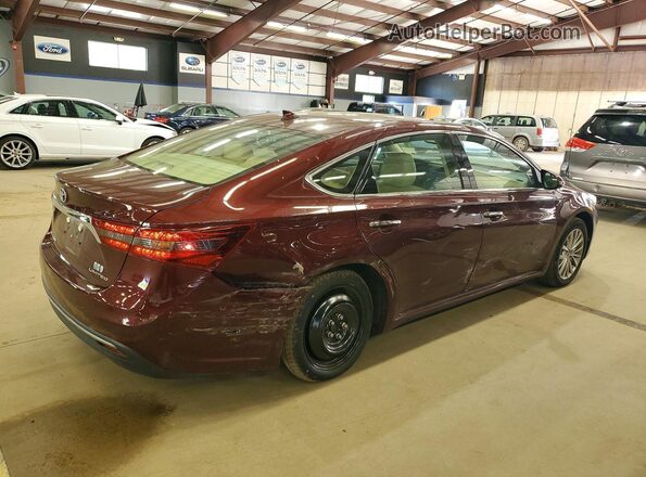 4T1BD1EB3GU049057 2016 TOYOTA AVALON Бордовый Задняя правая четверть