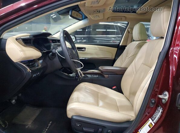 4T1BD1EB3GU049057 2016 TOYOTA AVALON Бордовый Вид салона спереди