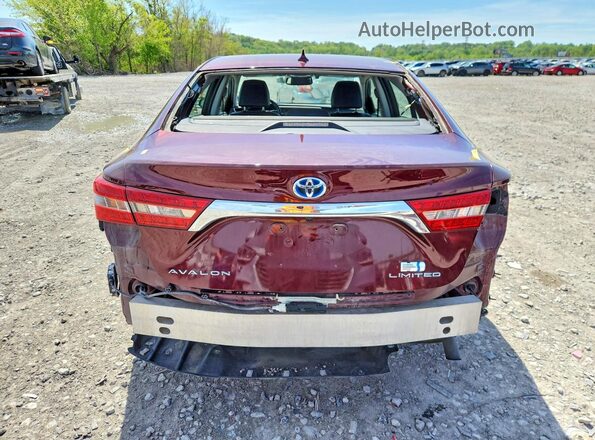 4T1BD1EB5HU059087 2017 TOYOTA LIMITED Бордовый Вид сзади