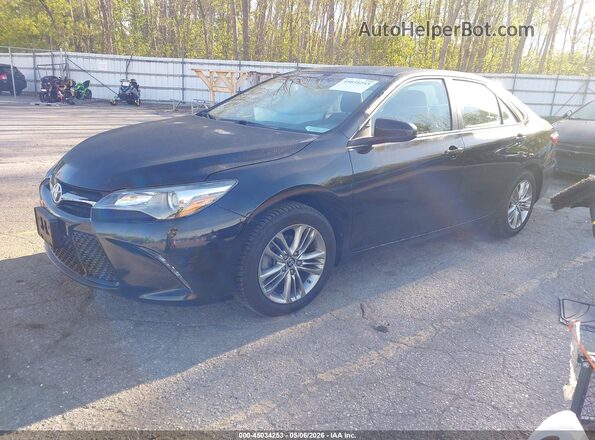 4T1BF1FK5GU599188 2016 TOYOTA CAMRY Black წინა მარცხენა ხედი სამი მეოთხედიდან