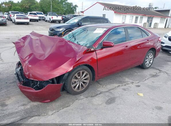 4T1BF1FK7GU592744 2016 TOYOTA LE Красный Передняя левая четверть