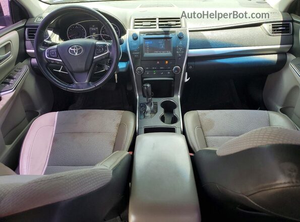 4T1BF1FK8GU190179 2016 TOYOTA CAMRY Серый Вид панели приборов