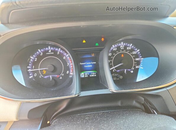 4T1BK1EB2HU257437 2017 TOYOTA AVALON Желто-коричневый Вид щитка приборов