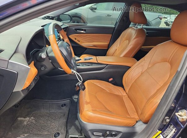 4T1BZ1FB4KU024211 2019 TOYOTA AVALON Синий Вид салона спереди