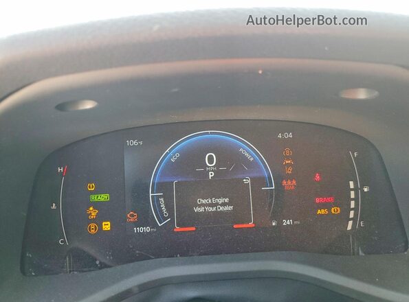 4T1DAACK0TU662414 2026 TOYOTA LE Белый Вид щитка приборов