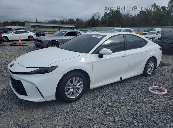 4T1DAACK4SU625137 2025 TOYOTA CAMRY White Vista tres cuartos delantera izquierda