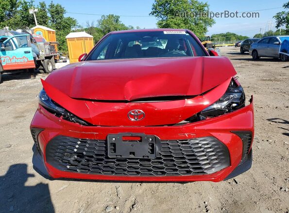 4T1DAACK6SU198513 2025 TOYOTA CAMRY Красный Вид спереди