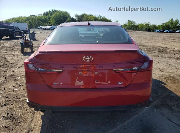 4T1DAACK6SU198513 2025 TOYOTA CAMRY Красный Вид сзади