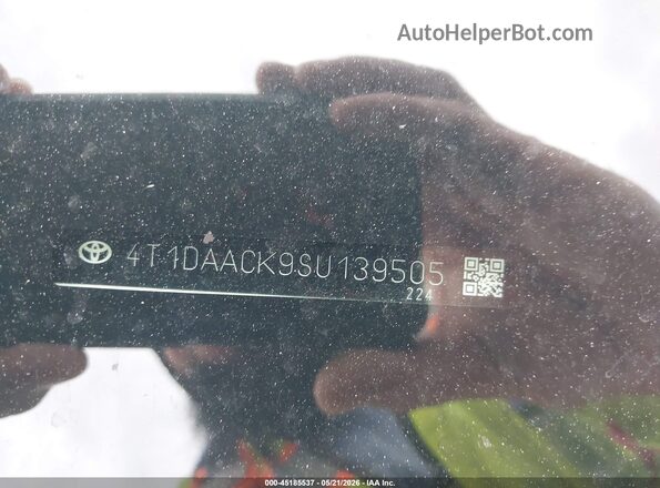 4T1DAACK9SU139505 2025 TOYOTA CAMRY White 