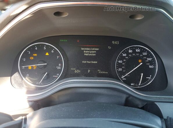 4T1FZ1FB8LU045954 2020 TOYOTA AVALON Черный Вид щитка приборов