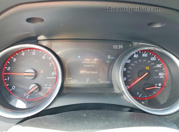 4T1K61AK7LU969445 2020 TOYOTA CAMRY Blue ხელსაწყოთა პანელის ხედი