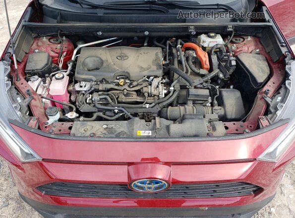 4T3B6RFV0MU055290 2021 TOYOTA RAV4 Red ძრავის განყოფილების ხედი