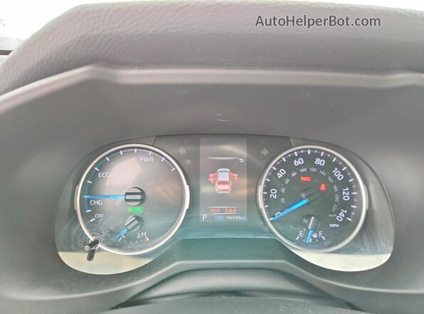 4T3B6RFV1MU043276 2021 TOYOTA RAV4 Серебряный Вид щитка приборов