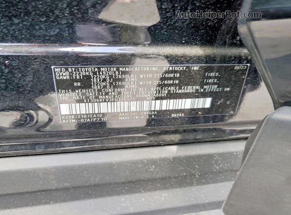 4T3D6RFV3PU126575 2023 TOYOTA RAV4 Black Widok wnętrza 360 stopni