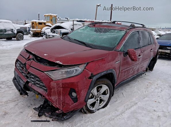 4T3D6RFV9MU049545 2021 TOYOTA LIMITED Red Առջևի ձախ երեք քառորդ տեսարան