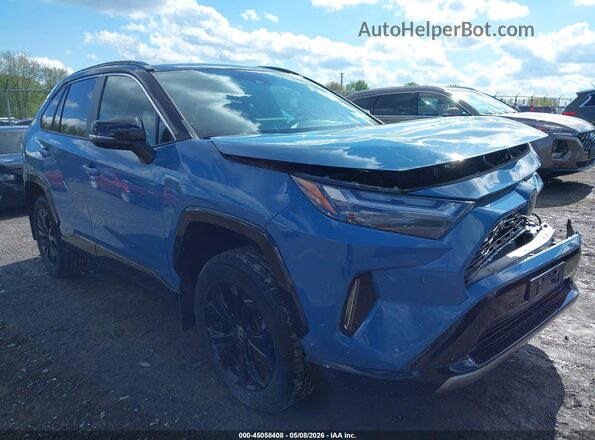 4T3E6RFV0NU094072 2022 TOYOTA RAV4 HYBRID Синий Передняя правая четверть