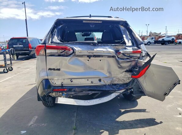 4T3E6RFV8MU007033 2021 TOYOTA RAV4 Silver უკანა ხედი