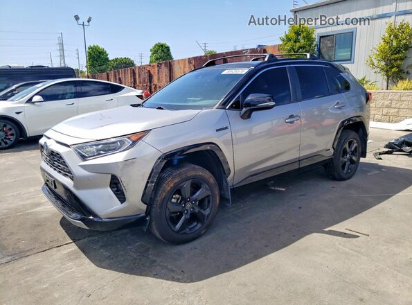 4T3E6RFV8MU007033 2021 TOYOTA RAV4 Silver წინა მარცხენა ხედი სამი მეოთხედიდან
