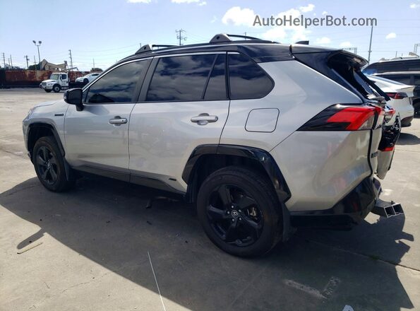 4T3E6RFV8MU007033 2021 TOYOTA RAV4 Silver უკანა მარცხენა
