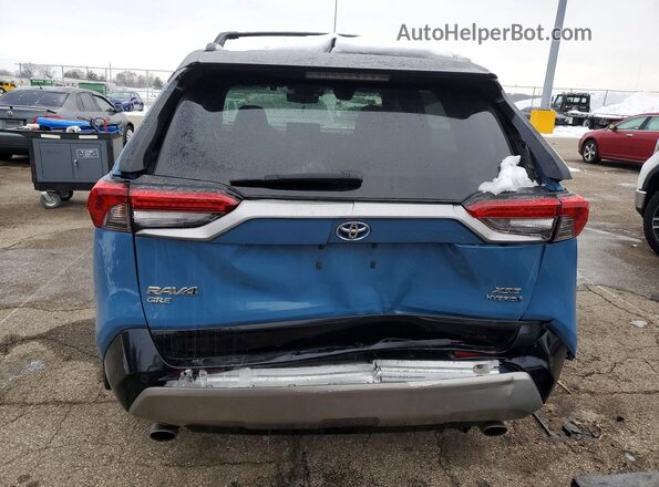 4T3E6RFV8NU071090 2022 TOYOTA RAV4 Blue Widok z tyłu