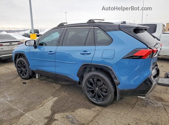 4T3E6RFV8NU071090 2022 TOYOTA RAV4 Blue Tył lewy