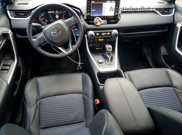 4T3E6RFV8NU071090 2022 TOYOTA RAV4 Blue Widok deski rozdzielczej