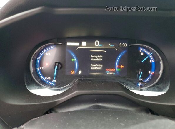 4T3E6RFV8NU071090 2022 TOYOTA RAV4 Blue Widok zestawu wskaźników