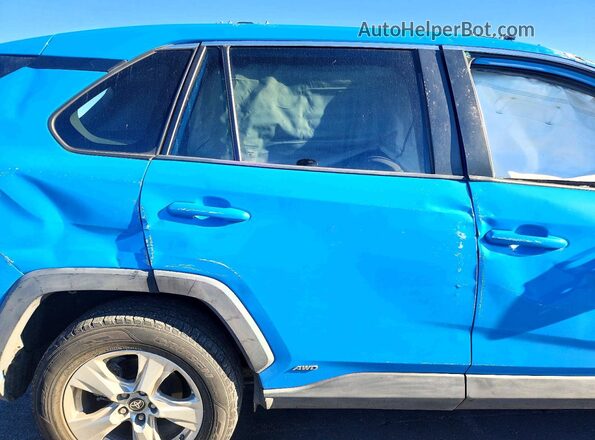 4T3LWRFVXMU033897 2021 TOYOTA RAV4 Blue უკანა სავარძლების ხედი