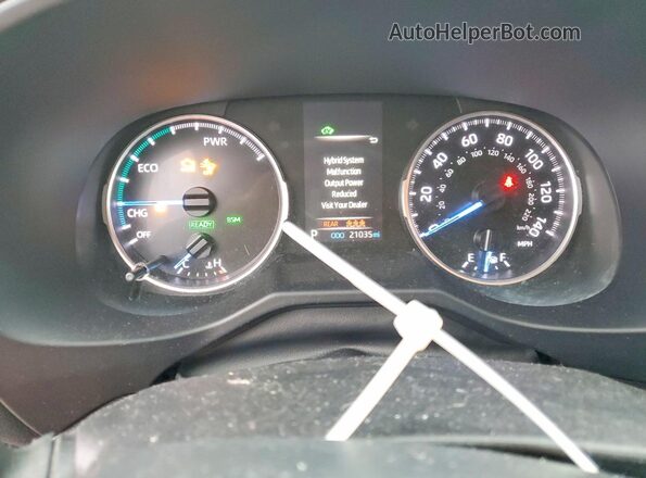 4T3M6RFV7MU015880 2021 TOYOTA RAV4 Белый Вид щитка приборов