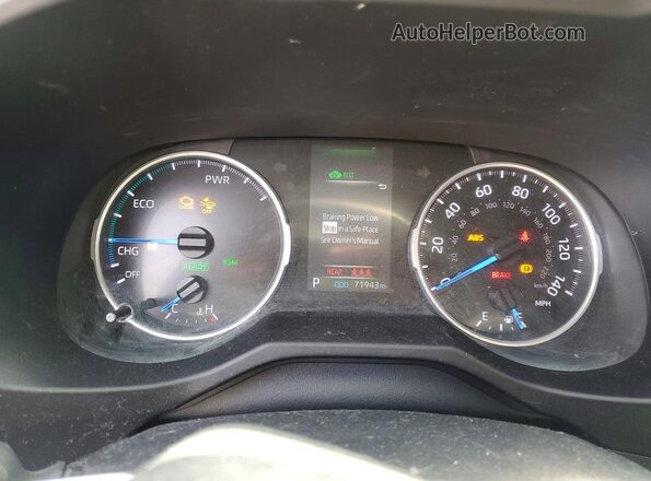 4T3MWRFV2MU025068 2021 TOYOTA RAV4 Gray Widok zestawu wskaźników