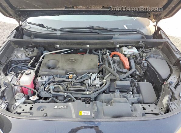 4T3MWRFV4MU027646 2021 TOYOTA RAV4 Black Vista del compartimento del motor