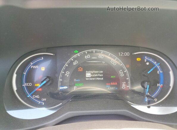 4T3MWRFV4RU155067 2024 TOYOTA RAV4 White ხელსაწყოთა პანელის ხედი