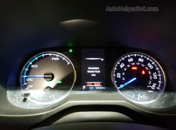 4T3R6RFV0LU002389 2020 TOYOTA RAV4 Синий Вид щитка приборов