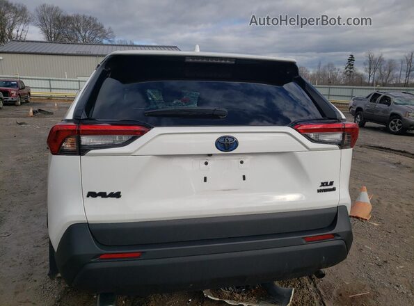 4T3R6RFV6MU015309 2021 TOYOTA RAV4 White Widok z tyłu