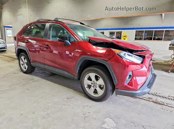 4T3RWRFV0MU013796 2021 TOYOTA RAV4 Бордовый Передняя правая четверть