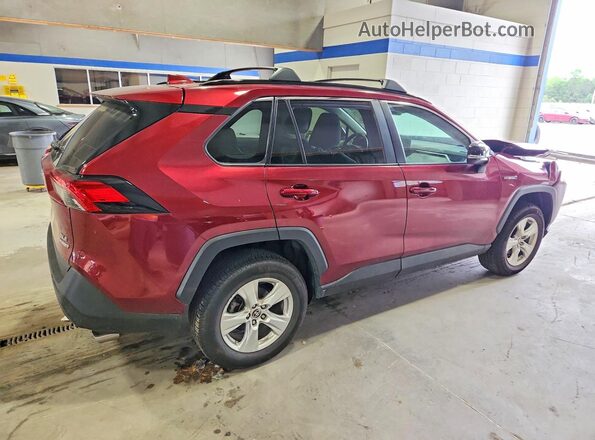 4T3RWRFV0MU013796 2021 TOYOTA RAV4 Бордовый Задняя правая четверть