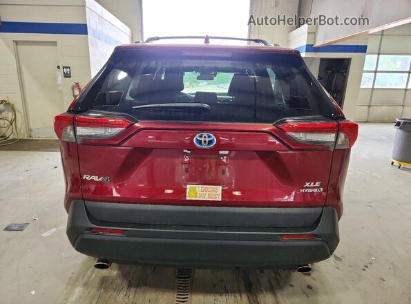 4T3RWRFV0MU013796 2021 TOYOTA RAV4 Бордовый Вид сзади