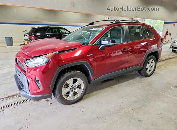 4T3RWRFV0MU013796 2021 TOYOTA RAV4 Бордовый Передняя левая четверть