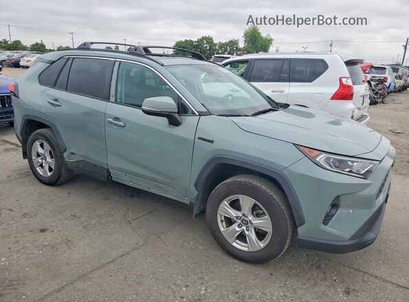 4T3RWRFV0MU015449 2021 TOYOTA RAV4 Зеленый Передняя правая четверть