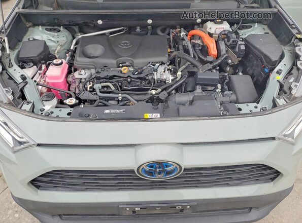 4T3RWRFV0MU015449 2021 TOYOTA RAV4 Зеленый Вид подкапотного пространства