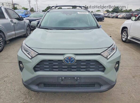 4T3RWRFV0MU015449 2021 TOYOTA RAV4 Зеленый Вид спереди