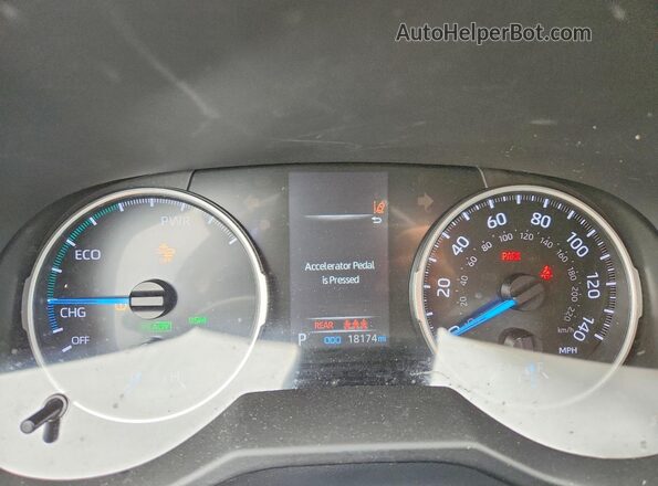 4T3RWRFV1NU050809 2022 TOYOTA RAV4 Charcoal Вид щитка приладів