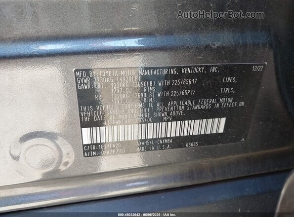 4T3RWRFV6PU085400 2023 TOYOTA LE Серый Вид подкапотного пространства