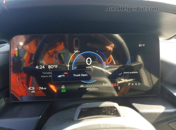 4W5XHPRL8RZ516115 2024 ACURA ZDX Черный Вид щитка приборов