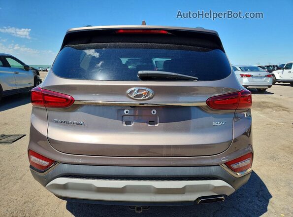 5NMS53AA1LH206810 2020 HYUNDAI SANTA FE Gray Вид салону спереду