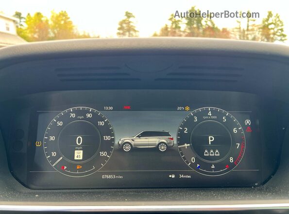 SALWR2SU6LA724830 2020 LAND ROVER RANGE Черный Вид щитка приборов