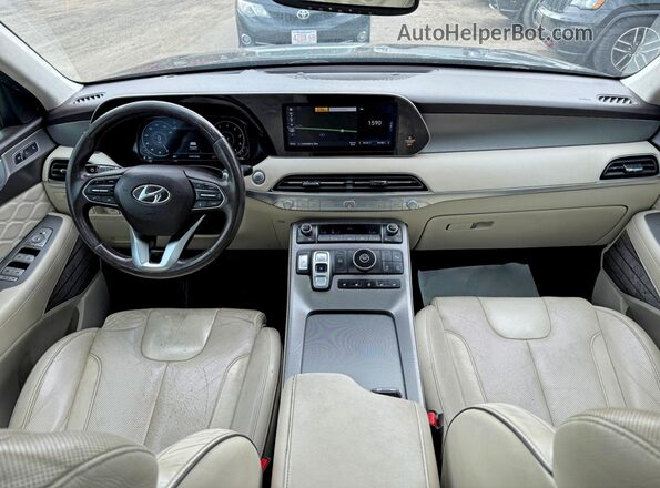 KM8R54HE6LU073642 2020 HYUNDAI PALISADE Черный Вид задних сидений